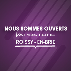 Voir notre boutique de cigarette électronique à Roissy-en-Brie (77)