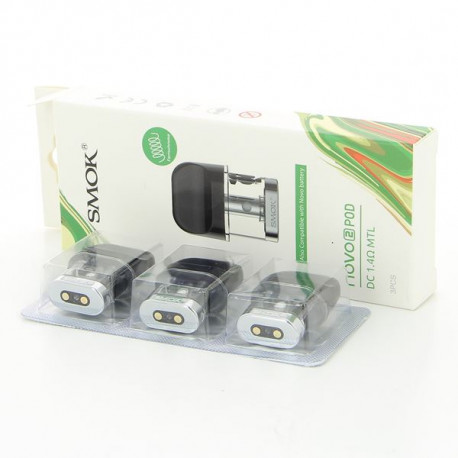 Pack de 3 Pods 2ml DC 1.4ohm Novo 2 Pod Smok