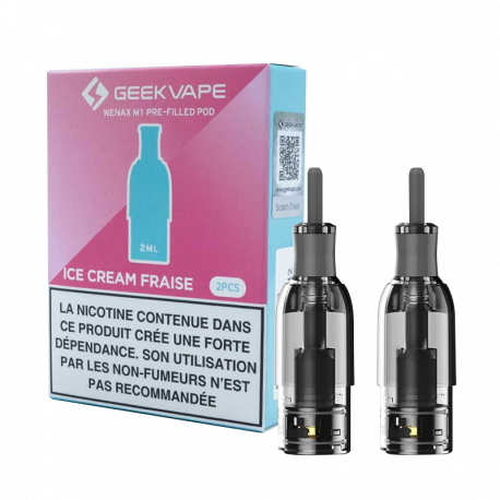 Pack de 2 pods Wenax M1 2ml 20mg GeekVape