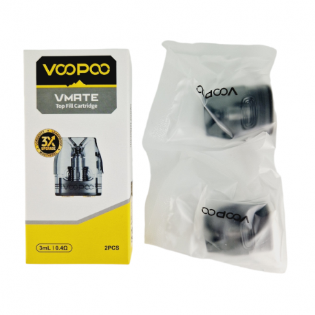 Pack de 2 Pods 3ml + résistance Mesh Vmate Top Fill Voopoo