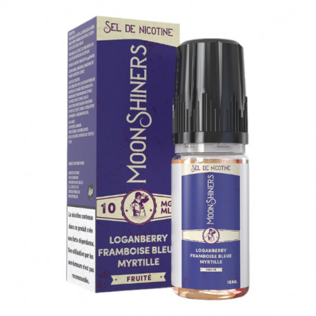 Loganberry Framboise Bleue Myrtille Nic Salt Basic Moonshiners 10ml