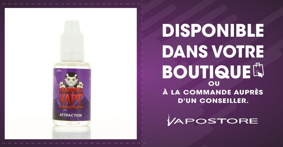 Concentré Attraction Vampire Vape, arôme pour e-liquide fruits  rouges/menthe - le petit vapoteur